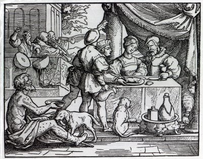The Parable of Lazarus and Dives by German School